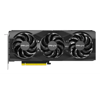 PNY GeForce RTX 5070 12 GB GDDR7 pārspīlēta trīs ventilatoru grafiskā karte - 12 GB GDDR7 - DisplayPort 2.1b / HDMI 2.1b