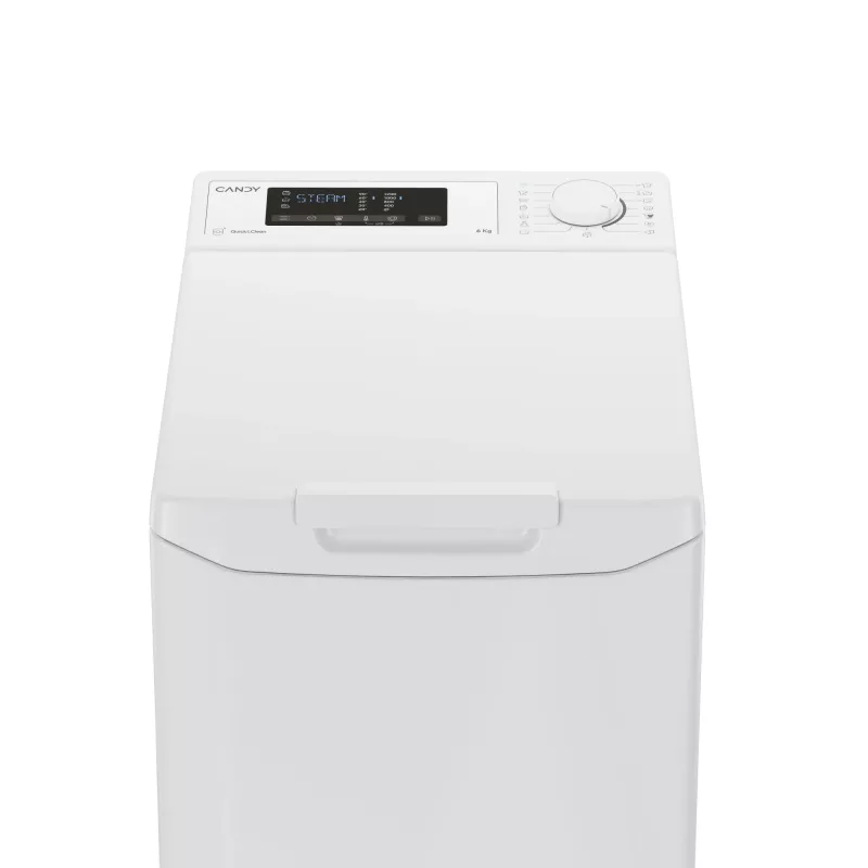 Candy TCAS265D3-S veļas mašīna ar augšējo ielādi 6 kg 1200 apgr./min Balta