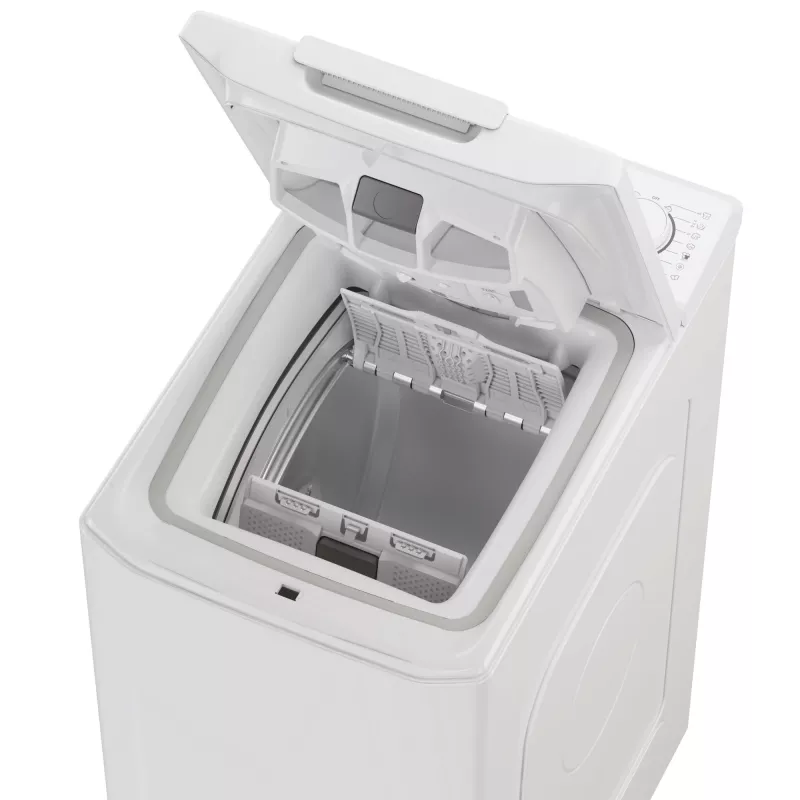 Candy TCAS265D3-S veļas mašīna ar augšējo ielādi 6 kg 1200 apgr./min Balta