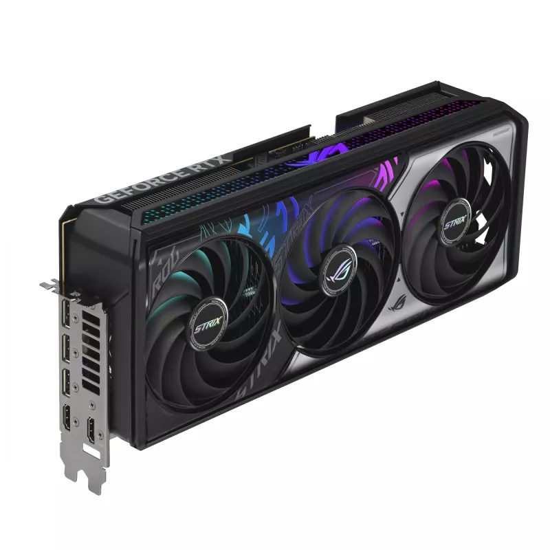 Grafikas karte ASUS GeForce RTX 5070 Ti — 16 GB GDDR7, PCIe 5.0, 256-bit, 3 sloti, 332 mm, 3 ventilatori