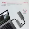 Axagon HMC-5G21 USB 10Gbps centrmezgls, 2x USB-A, 2x USB-C, HDMI 4k/30Hz, PD 60W, USB-C kabelis