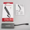 Axagon HMC-5G21 USB 10Gbps centrmezgls, 2x USB-A, 2x USB-C, HDMI 4k/30Hz, PD 60W, USB-C kabelis
