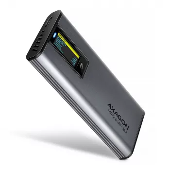 Axagon EEM2-SD2 USB-C 10Gbps - M.2 NVMe & SATA SSD DISPLAY kaste