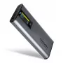 Axagon EEM2-SD2 USB-C 10Gbps - M.2 NVMe & SATA SSD DISPLAY kaste