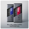 Axagon EEM2-SD2 USB-C 10Gbps - M.2 NVMe & SATA SSD DISPLAY kaste