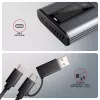 Axagon EEM2-SD2 USB-C 10Gbps - M.2 NVMe & SATA SSD DISPLAY kaste