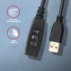 Axagon ADR-207 USB atkārtotāja kabelis 7,5 m USB 2.0 Melns