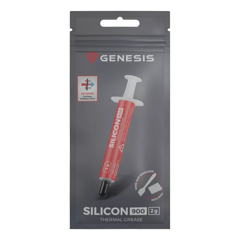 GENESIS Silicon 900 siltuma izkliedēšanas savienojums Termopasta 12.8 W/m·K 2 g