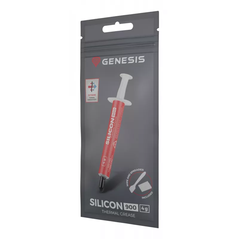 GENESIS Silicon 900, Termopasta, Pelēks, 250 °C, -50 °C, 12.8 W/m·K, 2.8 g/cm³