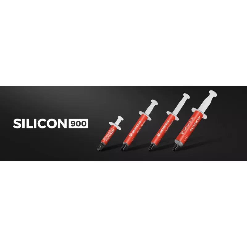 GENESIS Silicon 900, Termopasta, Pelēks, 250 °C, -50 °C, 12.8 W/m·K, 2.8 g/cm³