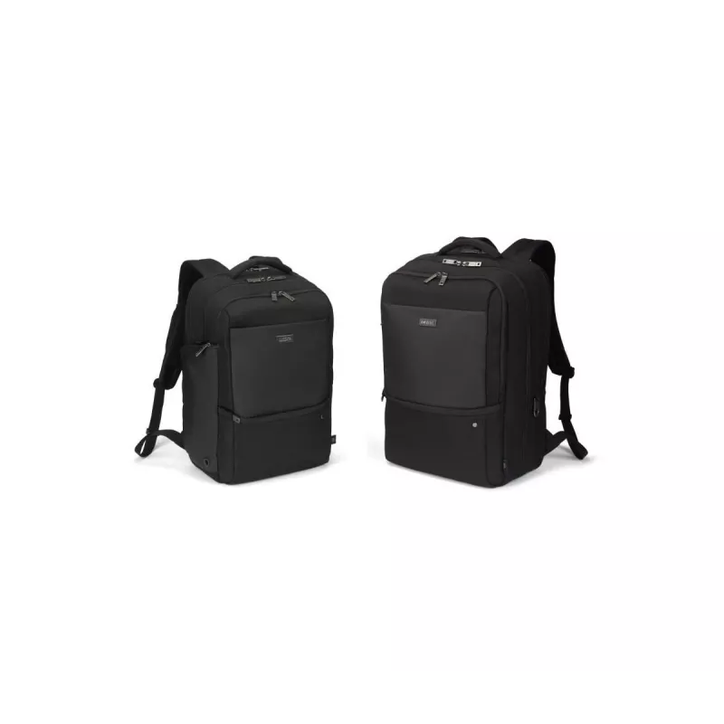 DICOTA Five - 14-16 collu piezīmjdatora mugursoma - melna / 900d pārstrādāta PET poliestera