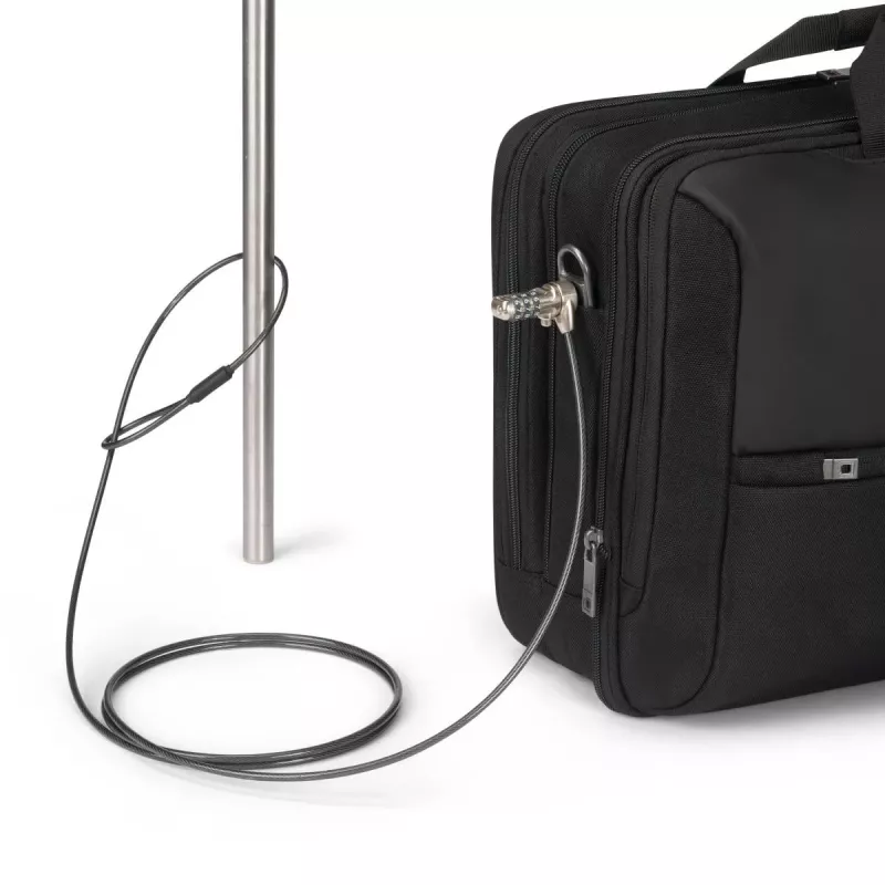 DICOTA Top Traveller Dual Five - 14-16 collu piezīmjdatora soma - melna / 900d pārstrādāts PET poliesters