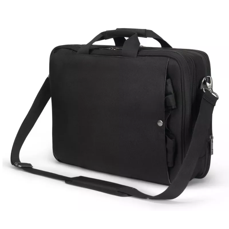 DICOTA Top Traveller Dual Five - 14-16 collu piezīmjdatora soma - melna / 900d pārstrādāts PET poliesters