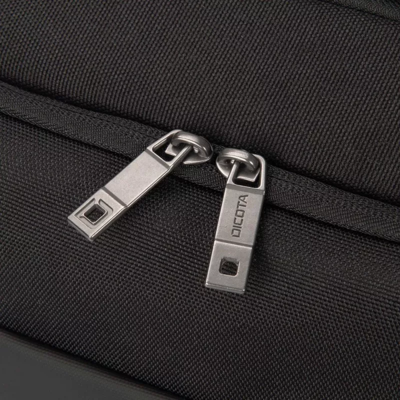 DICOTA Top Traveller Dual Five - 14-16 collu piezīmjdatora soma - melna / 900d pārstrādāts PET poliesters