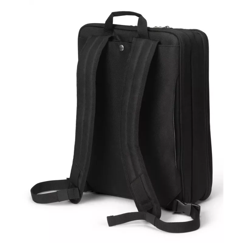 DICOTA Top Traveller Dual Five - 14-16 collu piezīmjdatora soma - melna / 900d pārstrādāts PET poliesters