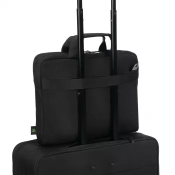 Portfelis DICOTA D32172-RPET 14 collas Melns Pleca siksna