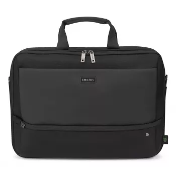 DICOTA Top Traveller Five - 12-14 collu piezīmjdatora soma - Melna / 900d pārstrādāts PET poliesters