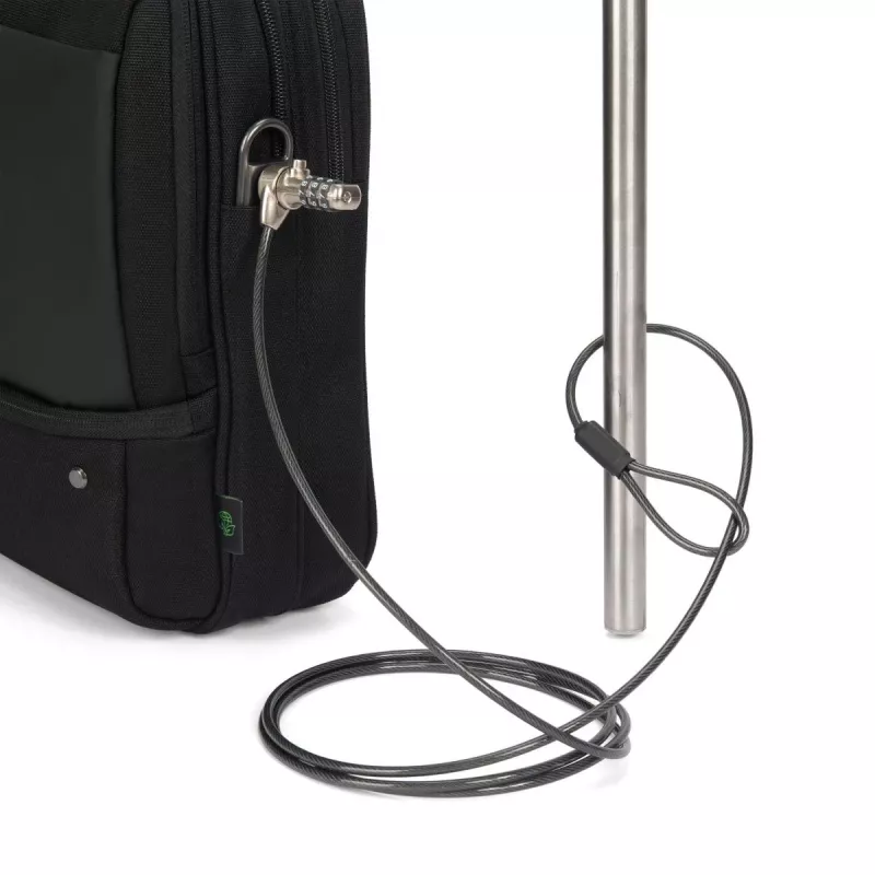 DICOTA Top Traveller Five - 12-14 collu piezīmjdatora soma - Melna / 900d pārstrādāts PET poliesters