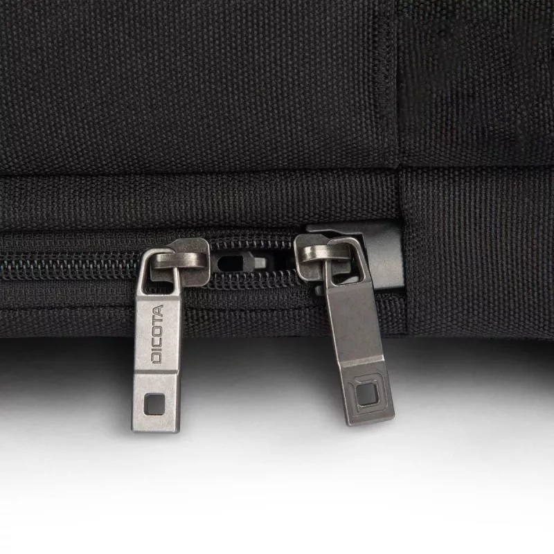 DICOTA Top Traveller Five - 12-14 collu piezīmjdatora soma - Melna / 900d pārstrādāts PET poliesters