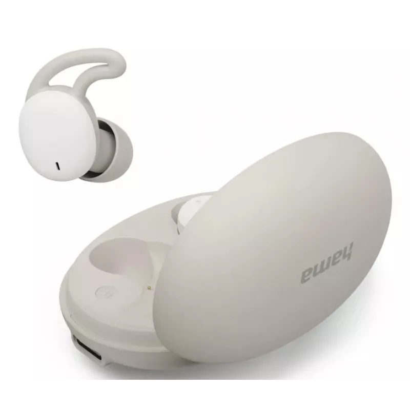 Hama Spirit Calm austiņas True Wireless Stereo (TWS) ievietojamās zvaniem/mūzikai Bluetooth bēšā, baltā krāsā