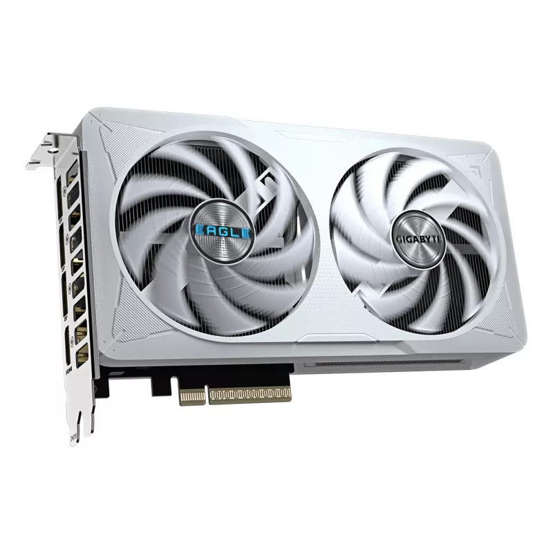 GIGABYTE GeForce RTX 5060 EAGLE OC ICE 8G grafiskā karte - 8 GB GDDR7, 128 bitu, PCI-E 5.0, 2550 MHz kodola frekvence, 3 x DisplayPort, 1 x HDMI, GV-N5060EAGLEOC ICE-8GD