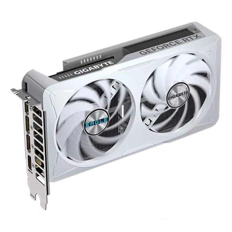 GIGABYTE GeForce RTX 5060 EAGLE OC ICE 8G grafiskā karte - 8 GB GDDR7, 128 bitu, PCI-E 5.0, 2550 MHz kodola frekvence, 3 x DisplayPort, 1 x HDMI, GV-N5060EAGLEOC ICE-8GD