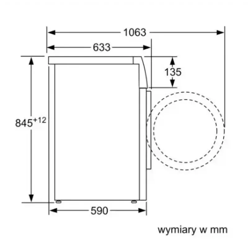 Priekšējās ielādes veļas mašīna Bosch WAN2405MPL, 7 kg, 1200 apgr./min, A enerģijas klase, LED displejs, balta