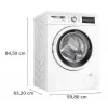 Veļas mazgājamā mašīna Bosch WUU28T10PL, priekšpuses ielāde, ietilpība 8–9 kg, 1400 apgr./min, A enerģijas klase