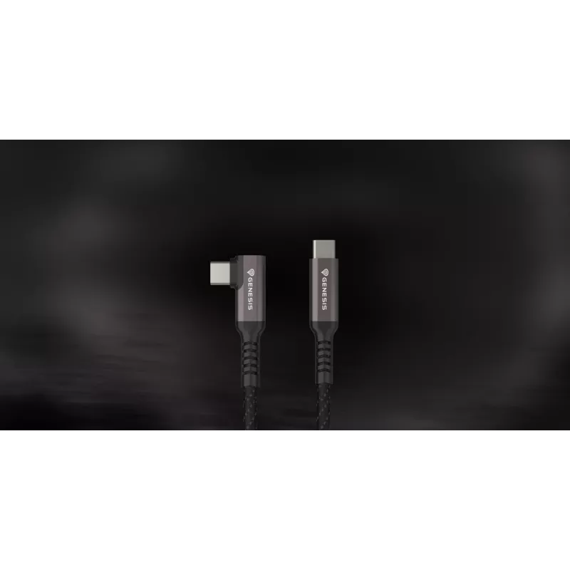 GENESIS NVC-2219 USB kabelis USB 3.2 Gen 2 (3.1 Gen 2) 5 m USB C Melns, Pelēks