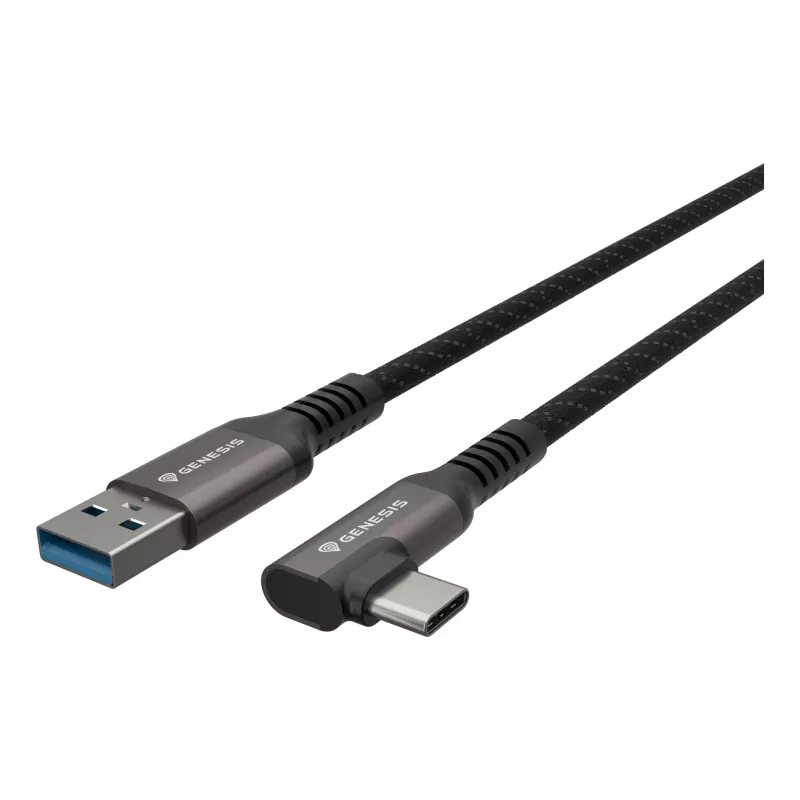 GENESIS NVC-2220 USB kabelis USB 3.2 Gen 1 (3.1 Gen 1) 3 m USB A USB C Melns, Pelēks