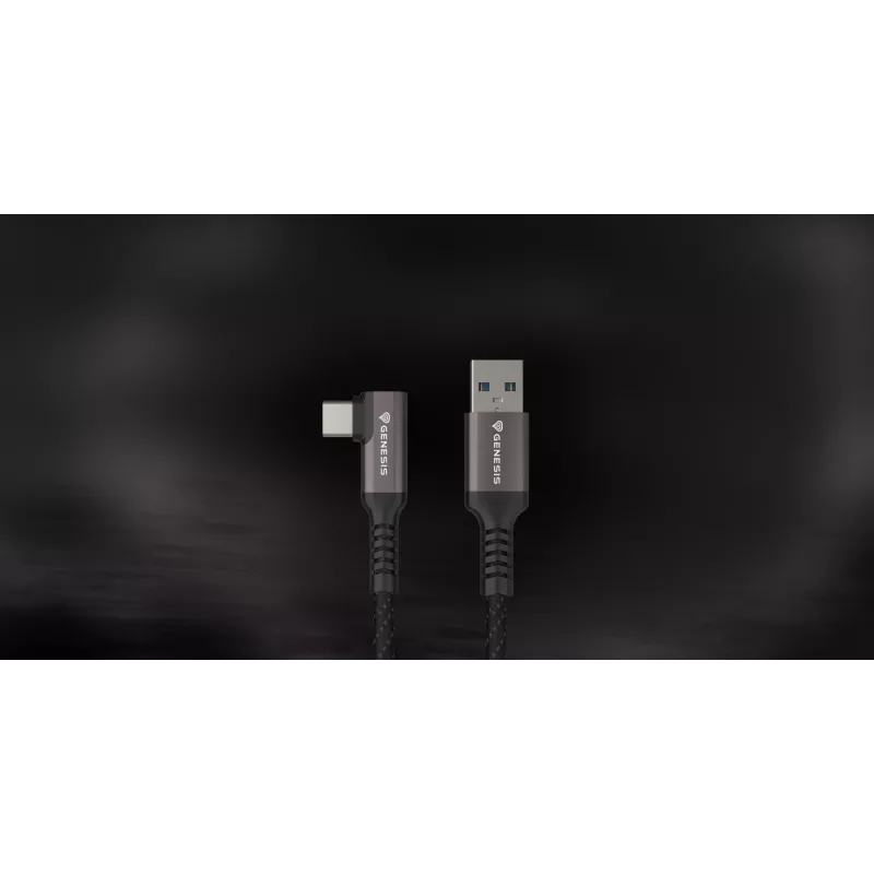 GENESIS NVC-2221 USB kabelis USB 3.2 Gen 1 (3.1 Gen 1) 5 m USB A USB C melns, pelēks