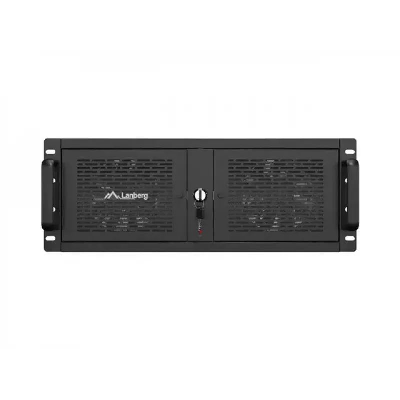 Rack Chassis Lanberg SC01-5204-12B 4U Melns 5 Fans