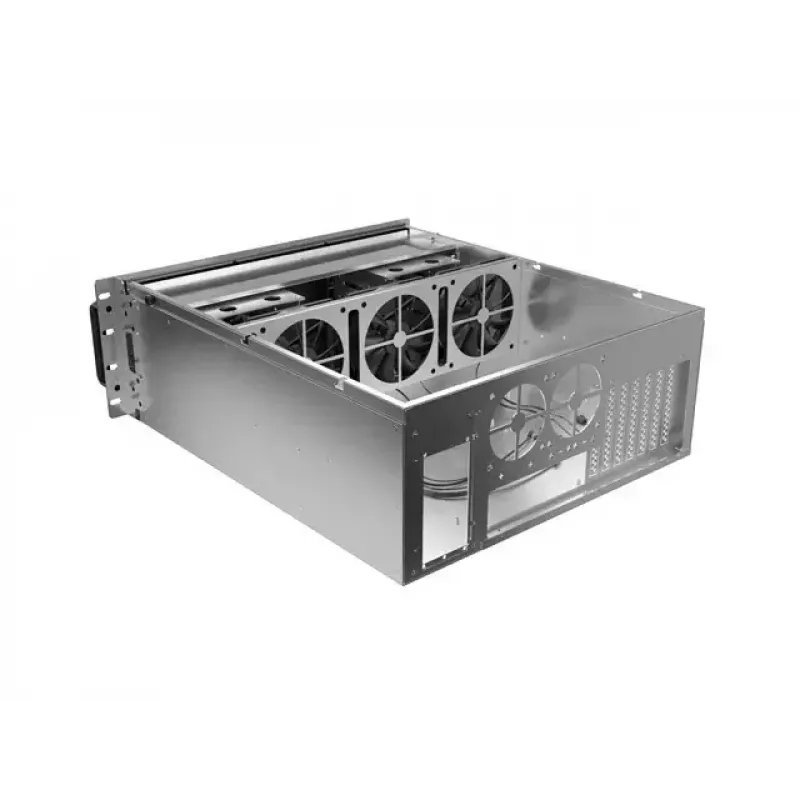 Rack Chassis Lanberg SC01-5204-12B 4U Melns 5 Fans