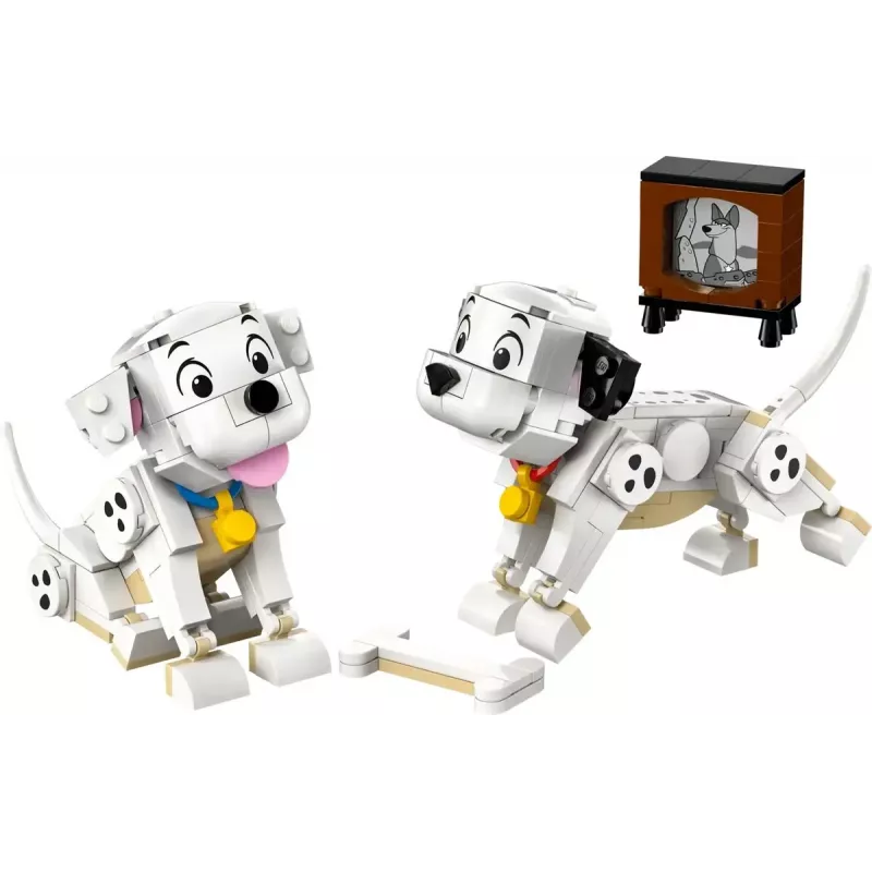 Konstruktors LEGO Disney Classic Puppies Lucky and Penny komplekts 43271, 268 detaļas, augstums 90 mm, vecumam 6+