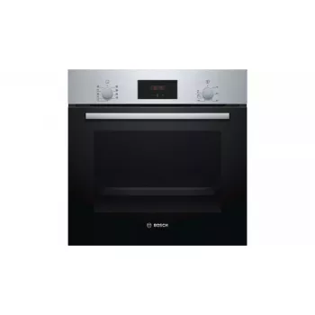 Iebūvējamā elektriskā cepeškrāsns Bosch Serie 2 HBF114ES0 — 66 L, nerūsējošais tērauds, skāriena + rotācijas vadība, 7 programmas, grils, konvekcija, 50–275 °C