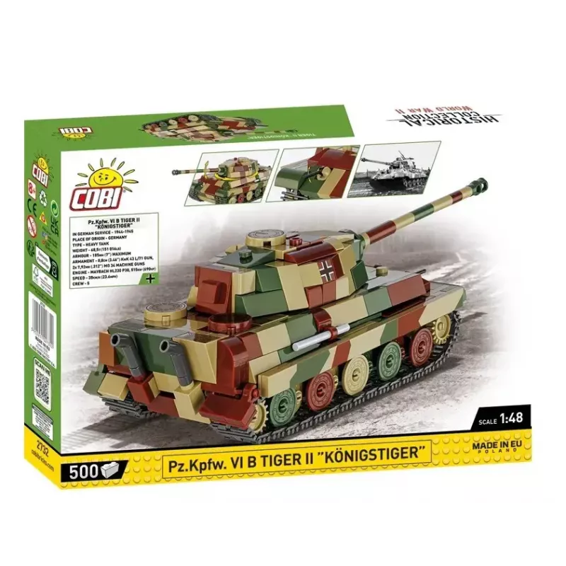 Plastmasas modeļu komplekts Cobi Pz.Kpfw. VI B Tiger II Königstiger mērogā 1:35 (COBI-2732)