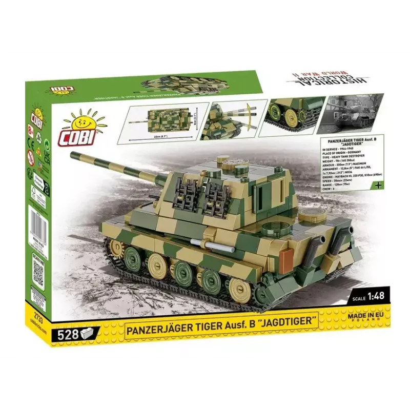 Saliekamais modelis Cobi Panzerjäger Tiger Ausf. B Jagdtiger mērogā 1:35