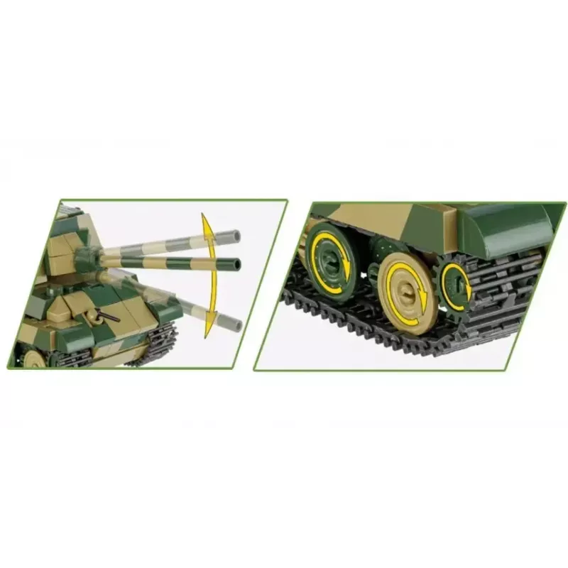 Saliekamais modelis Cobi Panzerjäger Tiger Ausf. B Jagdtiger mērogā 1:35