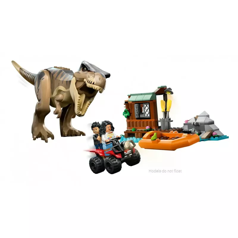 LEGO dinozauru konstruktors T. rex bēgšana pa upi 76975 — 199 detaļas, 2 minifigūras, vecums 5+
