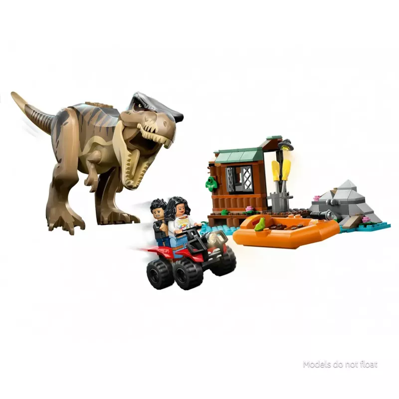 LEGO dinozauru konstruktors T. rex bēgšana pa upi 76975 — 199 detaļas, 2 minifigūras, vecums 5+