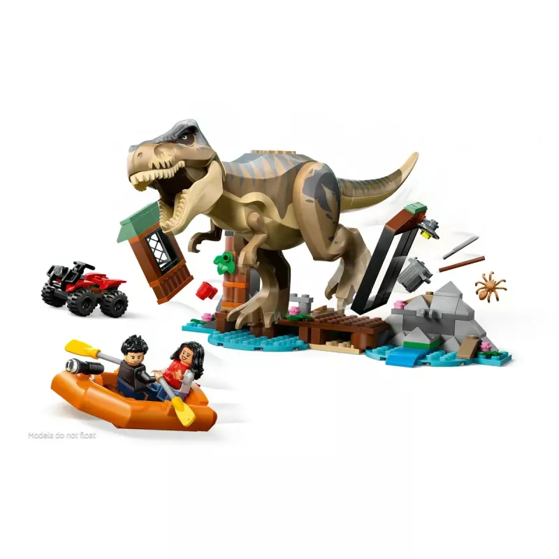 LEGO dinozauru konstruktors T. rex bēgšana pa upi 76975 — 199 detaļas, 2 minifigūras, vecums 5+