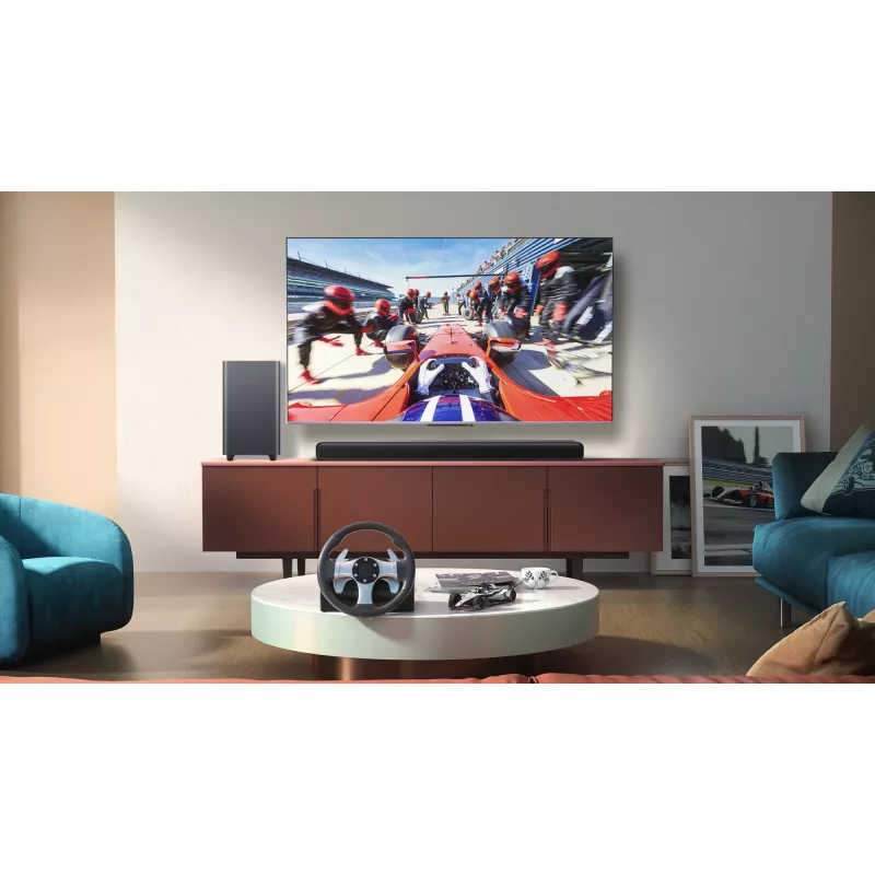 TCL S S55H 2.1 kanālu skaņas josla ar Dolby Atmos, bezvadu zemfrekvences skaļruni un Bluetooth mūzikas straumēšanu