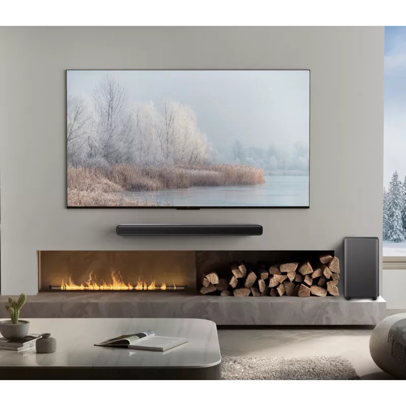 TCL S S55H 2.1 kanālu skaņas josla ar Dolby Atmos, bezvadu zemfrekvences skaļruni un Bluetooth mūzikas straumēšanu