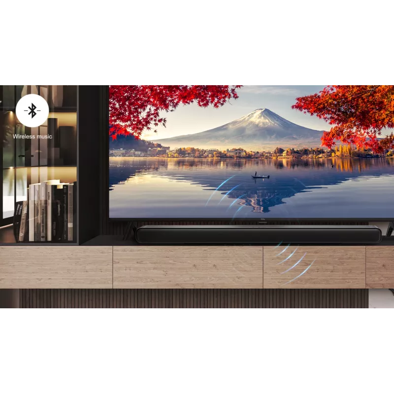 TCL S S55H 2.1 kanālu skaņas josla ar Dolby Atmos, bezvadu zemfrekvences skaļruni un Bluetooth mūzikas straumēšanu