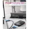 ICY BOX IB-DK4071M-CU31 USB 3.2 Gen 2 (3.1 Gen 1) Type-C Melns