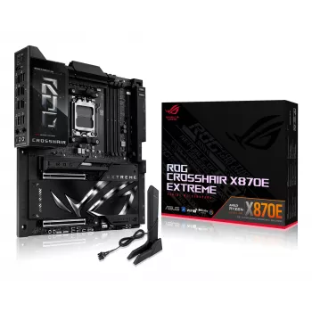 Mātesplate ASUS ROG CROSSHAIR X870E EXTREME — AMD X870E, ligzda AM5, Extended ATX, DDR5, 4 DIMM, Wi‑Fi 7, 5 Gb LAN, 5x M.2