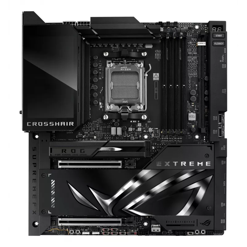 Mātesplate ASUS ROG CROSSHAIR X870E EXTREME — AMD X870E, ligzda AM5, Extended ATX, DDR5, 4 DIMM, Wi‑Fi 7, 5 Gb LAN, 5x M.2
