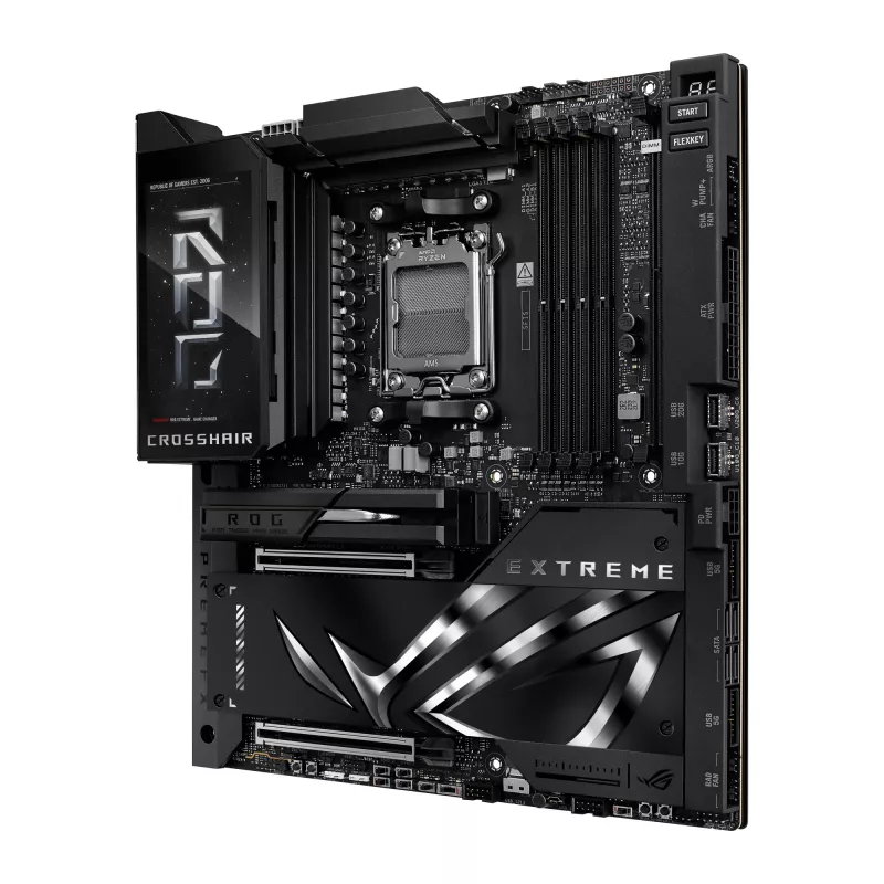 Mātesplate ASUS ROG CROSSHAIR X870E EXTREME — AMD X870E, ligzda AM5, Extended ATX, DDR5, 4 DIMM, Wi‑Fi 7, 5 Gb LAN, 5x M.2