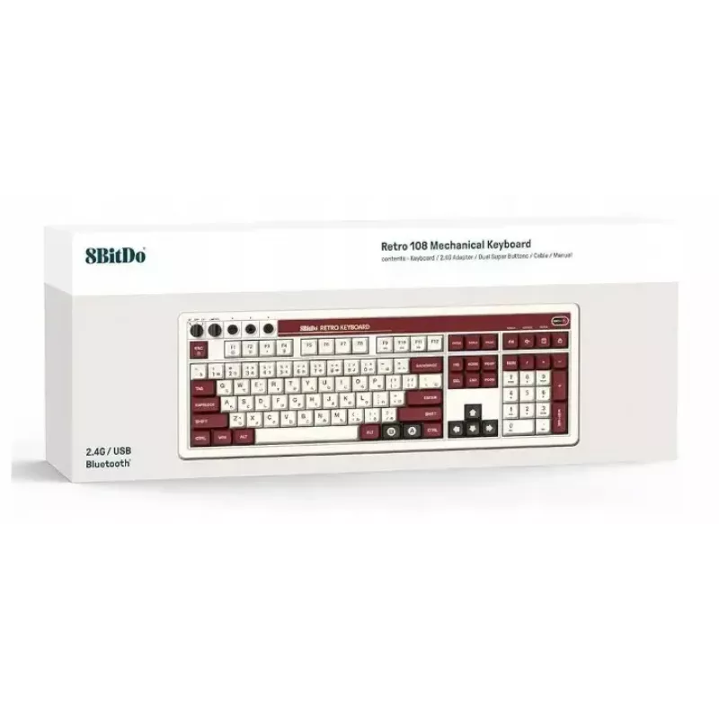 Mehāniskā tastatūra 8Bitdo RET00493 RGB fona apgaismojums kompakta