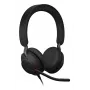 Jabra Evolve2 40 SE austiņas ar vadu, galvas stiprinājums, zvani/mūzika, USB Type-C / USB Type-A, melnas